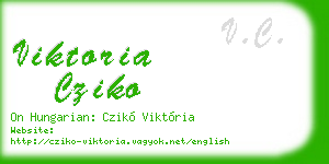 viktoria cziko business card